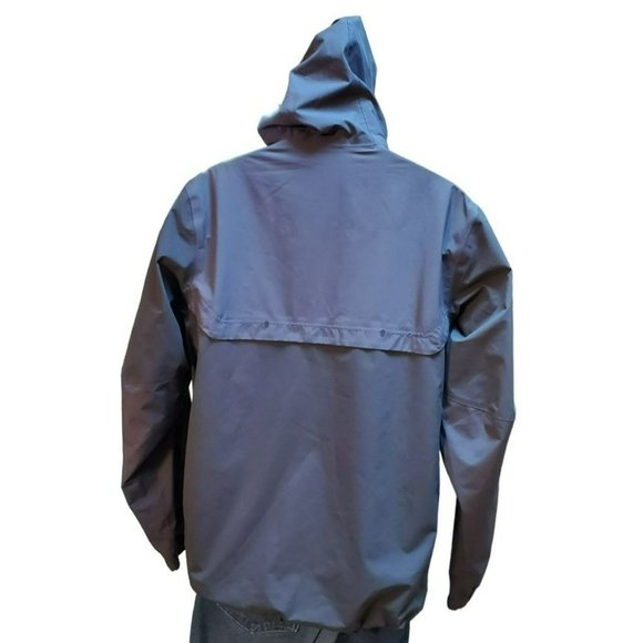 Nike Gray Black Men's Storm Fit Performance Vented Lightweight Zipper Hooded Jac - Picture 3 of 6